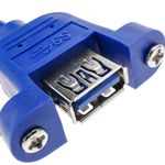 Cable alargador USB 3.0 para empotrar en panel de 1 m tipo A Macho a Hembra - UB02900 - 02