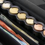 Cartera de camarero para billetes y monedas de euro con clasificador y cinturón y cierre magnético - MM07800 - 07