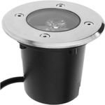 Foco LED de suelo de 3W 80mm. Luz de color azul - NF03500 - 01