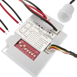 Detector de movimiento por infrarrojos de techo empotrable mini DC