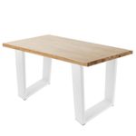 Pies rectangulares para mesita y banqueta. Patas en acero blanca 300 x 80 x 430 mm 2-pack - S035800 - 04