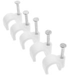 Abrazadera de clavo para cable redondo 8 mm paquete de 10 unidades blanco - BR04500 - 06