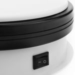 Base giratoria eléctrica de 15 cm. Plataforma rotatoria de color blanco - SR00100 - 02