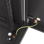 Armario Rack mural 19" 12U F450 600x450x645mm pared desmontado DIY negro Lanberg - WK30200 - 06