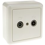 Base Antena Coaxial TV+FM (Macho+Hembra) - TT04300 - 01