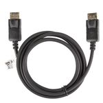 Cable Lanberg DisplayPort 1.2 macho a DisplayPort 1.2 macho 1.8m 4k negro CA-DPDP-10CC-0018-BK - DP10400 - 02