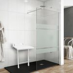 Asiento de ducha abatible. Silla plegable con pies de plástico y aluminio gris 320x328mm - S059200 - 04
