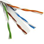 Bobina de cable de red ethernet Cat. 6 FTP CCA de 100 m rígido de color rojo - LQ00400 - 05