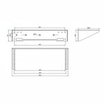 Estructura rack mural 19" de 4U vertical de pared o bajo escritorio - RR05300 - 05