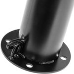 Pilona bolardo de acero con base clavada removible 76x600mm de color negro - SQ00800 - 08
