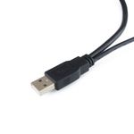 Cable USB 2.0 de doble alimentación 2AM a BM 1.2m - CU08100 - 05