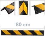 Protector de goma reflectante de 80cm para esquinas en color negro y amarillo - SE03100 - 02