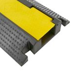 Pasacables de suelo para protección de cables eléctricos de 1 vía 99x26cm negro - BT01000 - 06