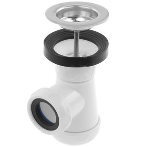Sifón botella extensible con válvula para lavabo-bidet 1"1/2 x 70 mm