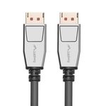 Cable Lanberg DisplayPort 1.4 macho a DisplayPort 1.4 macho 20 pines 1m 8k negro CA-DPDP-20CU-0010-BK - DP10800 - 03