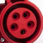 Base de enchufe industrial CETAC hembra 3P+T+N 32A 380V IP44 de superficie - YB02000 - 07