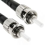 Cable de fibra óptica OM5 multimodo duplex 50µm/125µm ST/PC a ST/PC 100Gb de 2 m - GC04300 - 02