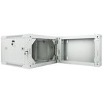 Armario Rack mural 19" 6U F600 600x600x374mm pared desmontado DIY blanco Lanberg - WK34300 - 02