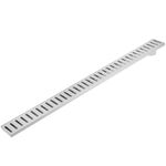Canaleta de desagüe 90x7.5cm con rejilla en acero inoxidable mate - KS41700 - 01