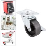 Ruedas pivotantes industriales de metal con freno 50 mm 2 unidades - QR00900 - 02