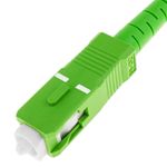 Cable de fibra óptica SC/APC a SC/APC monomodo simplex 9/125 de 2 m OS2 blanco - FK08300 - 05