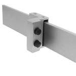 Raíl guía para puerta corredera de color acero mate de 2m fijación lateral - S021700 - 10