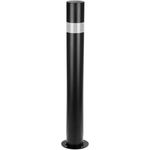 Pack de 2 uds de pilonas bolardos de acero con base clavada 110x1000mm de color negro - YZ05200 - 10