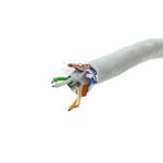 Bobina de cable de red ethernet Cat. 6 FTP de 305 m rígido de color gris - LM03200 - 04