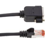 Cable extensor S/FTP Cat. 6 LSZH para fijación a panel macho a hembra negro de 5 m - RJ09000 - 05