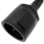 Prolongador de cable eléctrico schuko macho a hembra de 5 m negro IP44 - CG00300 - 07