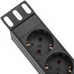 Regleta de enchufes rack 19" de 7 schuko con interruptor y protección sobretensiones - RE02100 - 08