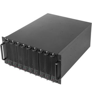 Caja ATX rack19 5U F545 18x3.5" para 9 Atom Mini-ITX extraible de RackMatic
