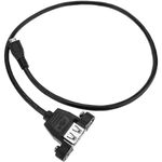 Cable USB 2.0 para fijación a panel microUSB macho a USB A hembra - UB01000 - 06