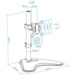 Soporte de sobremesa con peana para pantalla hasta 32" VESA 75x75 100x100 - OS02100 - 07