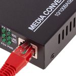 Conversor de fibra óptica 100 Mbps multimodo de SC a RJ45 a 2Km - UF00100 - 09