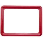 Marco para letreros y carteles A6 150x110mm rojo para rotulación - SU00100 - 01