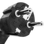 Prolongador de cable eléctrico schuko macho a hembra de 5 m negro - CH00800 - 03