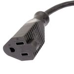 Cable eléctrico US NEMA-5-15R a IEC-60320-C14 de 0.4m negro - CL08100 - 03