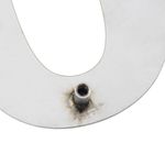 Número 0 en acero inoxidable de 150mm para rotulación - NZ02000 - 04