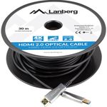 Cable HDMI Lanberg CA-HDMI-20FB-0300-BK HDMI 2.0 optico AOC de 30m Negro - HI10000 - 02