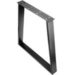 Pies rectangulares para mesa. Patas en acero negro 700 x 85 x 730 mm 2-pack - IP03200 - 09