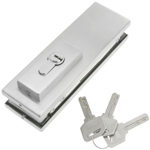 Cerradura de aluminio para puerta de cristal para cierrapuertas de suelo