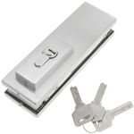 Cerradura de aluminio para puerta de cristal para cierrapuertas de suelo - LK08400 - 01