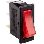 Interruptor basculante rojo luminoso SPST 3 pin - TG10300 - 01