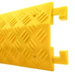 Pasacables de suelo para protección de cables eléctricos de 1 vía 100x13 cm amarillo rígido - BT03500 - 08