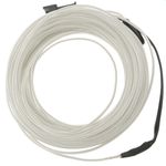 Cable electroluminiscente blanco de 1.3mm en bobina 5m de cable con pilas - NW04300 - 01