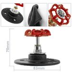 Perchero de pared de acero 1 gancho grifo. Colgador de ropa y toallero de tubo industrial - IP07600 - 02