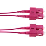 Cable de fibra óptica OM4 multimodo MMF duplex 50µm/125µm SC-SC de 5m - FP03500 - 03