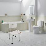 Silla de ducha antideslizante regulable en altura para baño - KD00500 - 04