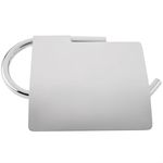 Portarrollos WC cromado con tapa para papel higiénico modelo Renne - KS30500 - 04
